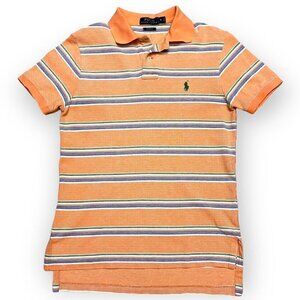 Polo Ralph Lauren Striped Short Sleeve Designer Polo Summer Tee Shirt - Womens S